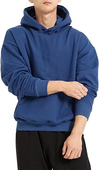 Photo 1 of (L) PAODIKUAI Men Hoodie Sweatshirt Loose Fit Fashion Pullover Hoodie Casual Long Sleeve Hooded Sweatshirt with Pocket
