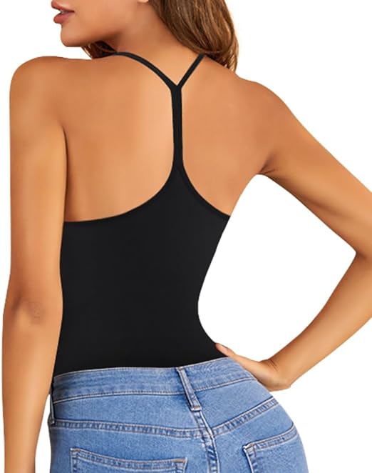 Photo 1 of (XL) Shapewear Bodysuit for Women: Tummy Control Sleeveless Tops Seamless Thong Body Shaper Camisole Jumpsuit
