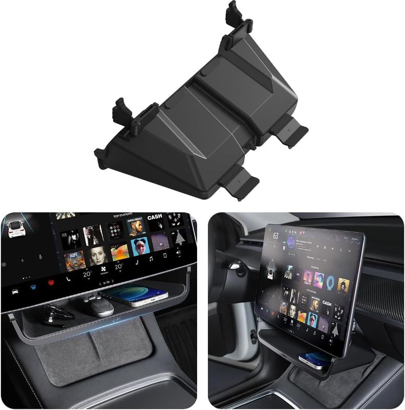 Photo 1 of Topfit for Tesla Model 3 Y Under Screen Organizers ABS Center Console Storage Box Tray for Tesla Model Y/3 Accessories 2021-2024
