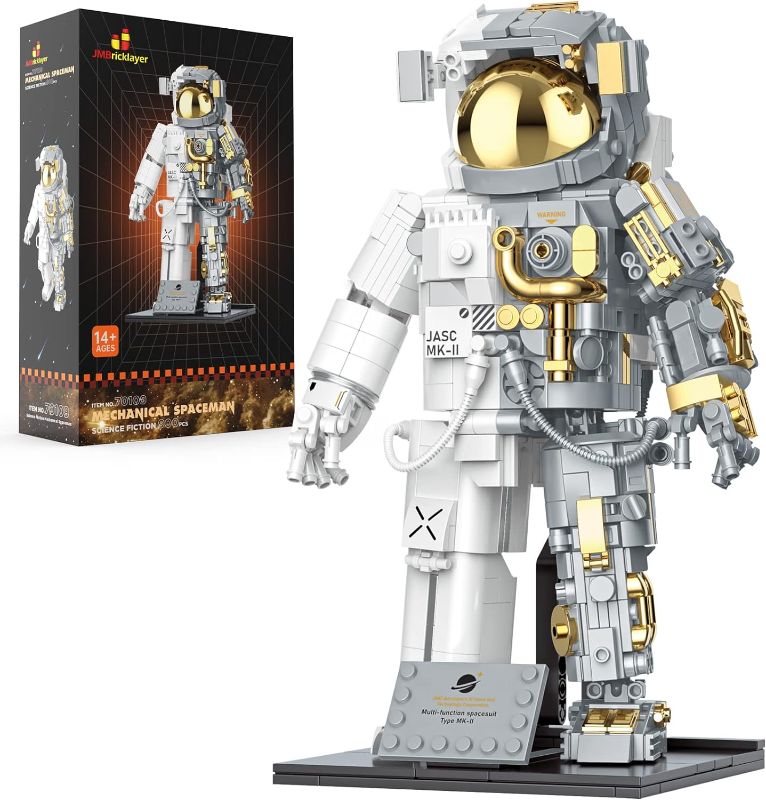 Photo 1 of JMBricklayer Space Astronaut Building Sets for Adults 70109, Space Toys Gifts for Kids 8-14 Boys Girls, Flexible Astronaut Building Blocks Model with Display Stand, Spaceman Fathers Day Birthday Gifts
