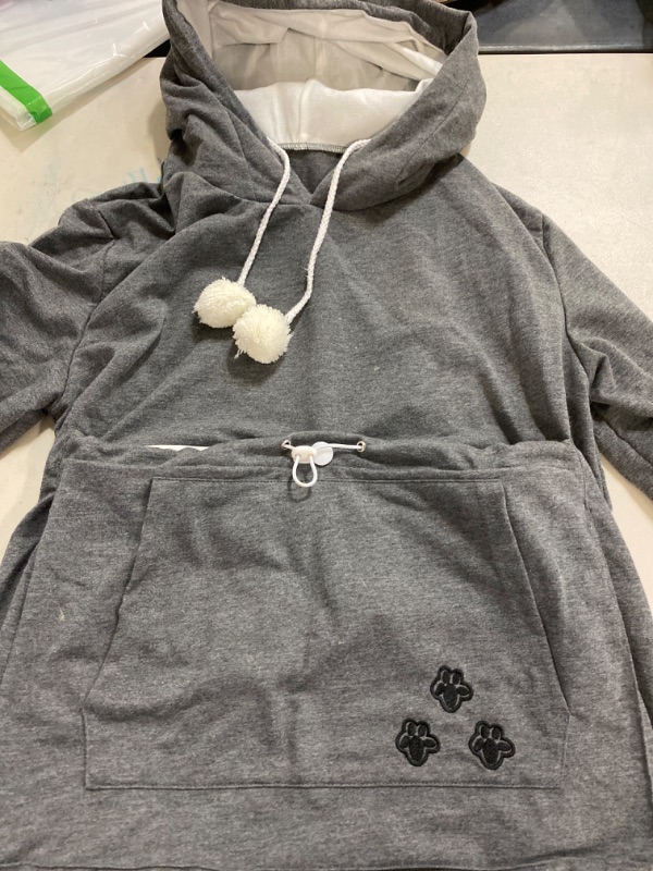 Photo 1 of (S) Womens Hoodies Pet Holder Cat Dog Kangaroo Pouch Carriers Pullover- small
