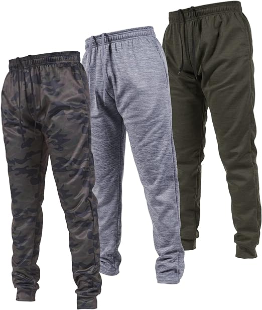 Photo 1 of (S) Ultra Performance 3 Pack Mens Joggers Mens Athletic Sweatpants with Pockets for Men