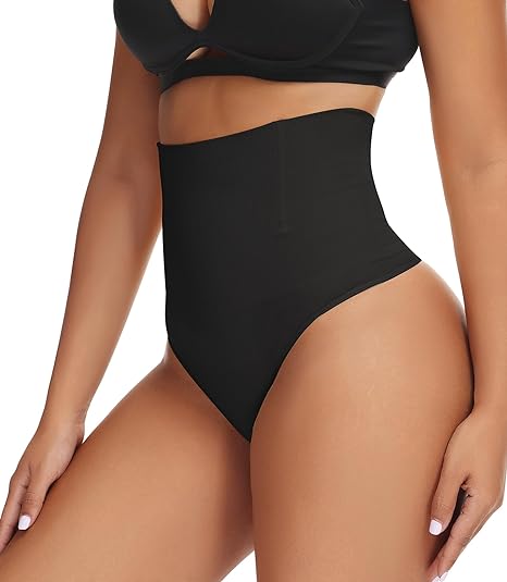 Photo 1 of (s) Tummy Control Thong Shapewear for Women High Waist Body Shaper Panties Underwear Seamless Shaping Thong
