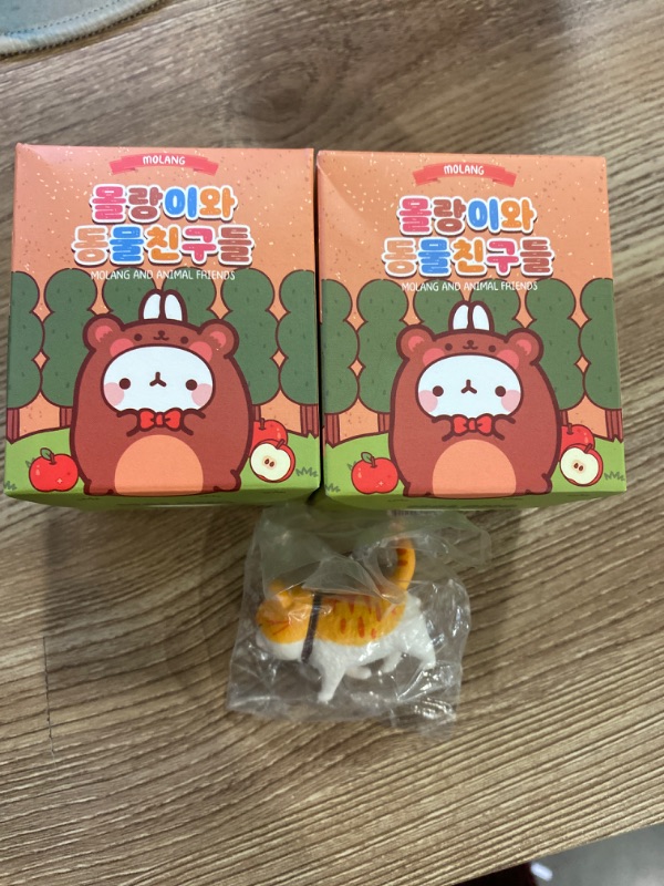 Photo 2 of Molang Rabbit and Animal Friends Series Mystery Box Toys Blind Box Cute Collectible Figure Action Model Girl Birthday Surprise Random Blind Bags Room Desktop Decoration?2 Pack?
