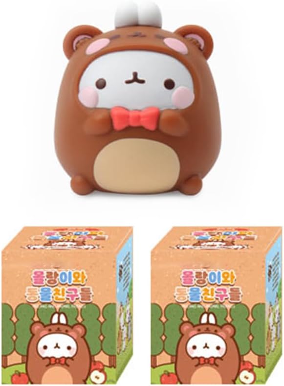 Photo 1 of Molang Rabbit and Animal Friends Series Mystery Box Toys Blind Box Cute Collectible Figure Action Model Girl Birthday Surprise Random Blind Bags Room Desktop Decoration?2 Pack?
