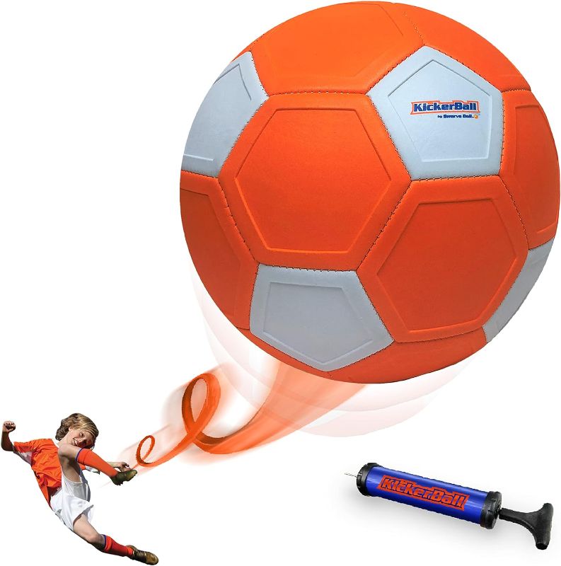 Photo 1 of Kickerball - Curve and Swerve Soccer Ball/Football Toy - Kick Like The Pros, Great Gift for Boys and Girls - Perfect for Outdoor & Indoor Match or Game
