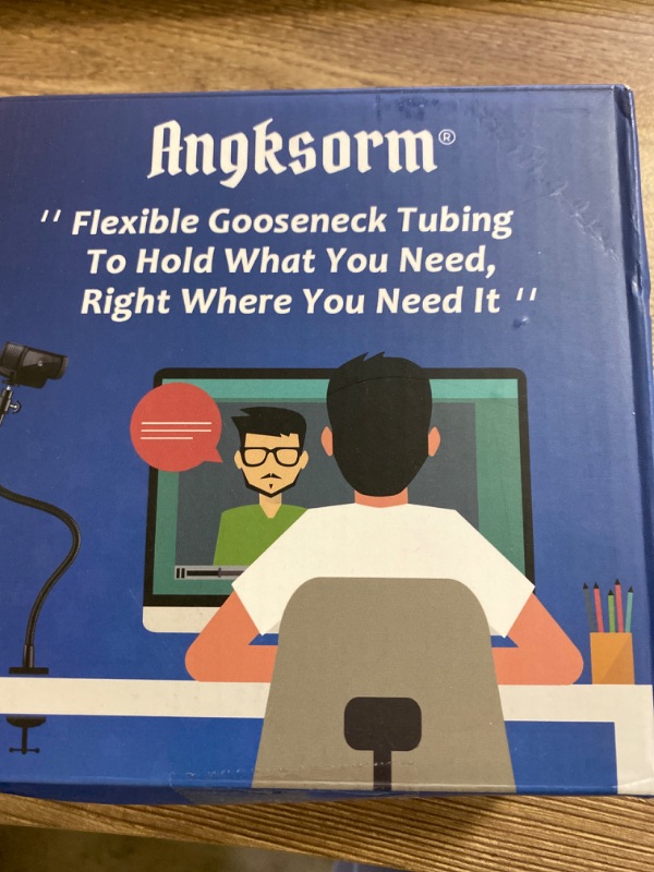 Photo 1 of 24" Flexible Gooseneck Microphone Stand with Desk Clamp for Podcasting Streaming Radio Broadcast Studio
