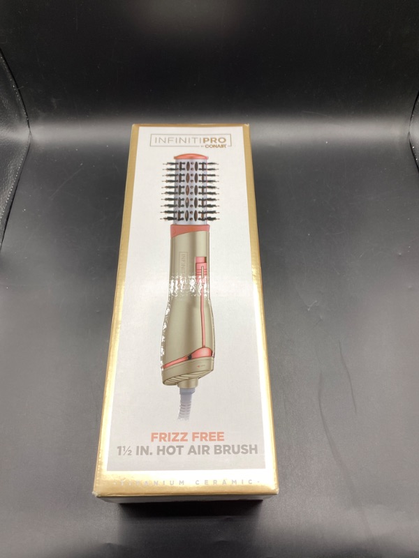 Photo 2 of CONAIR INFINITIPRO Frizz Free 1 1/2-inch Hot Air Brush, Dryer Brush
