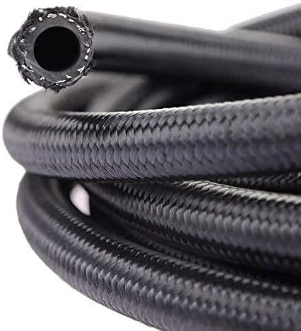 Photo 1 of 10FT 6AN Braided Fuel Line Hose -6AN Nylon Braided for 3/8" Tube Size
