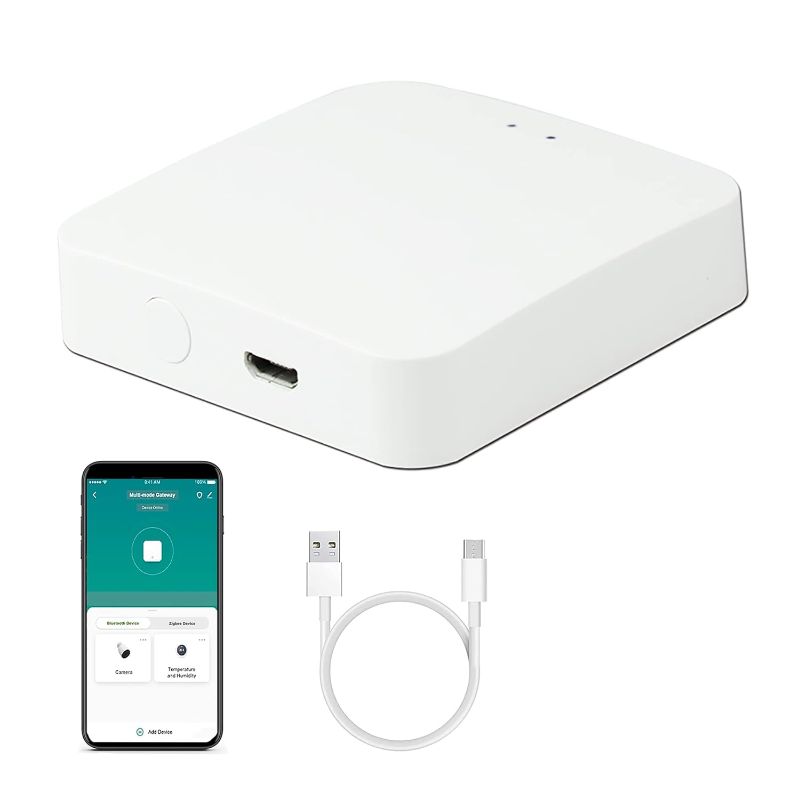 Photo 1 of Smart Hub Gateway: WI-FI & Zigbee & Bluetooth Mesh Multi-Protocol Communication Gateway, App Remote Control, Voice Control, Smart Home Bridge Compatible with Alexa/Google Home
