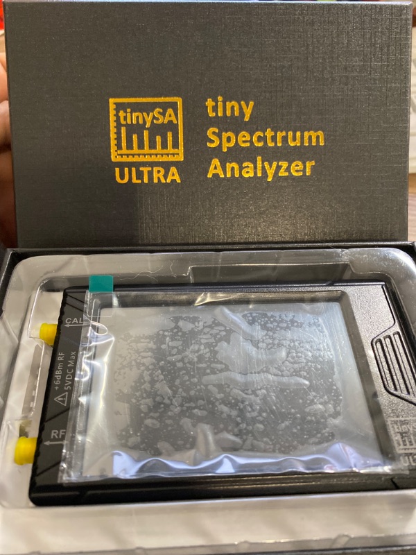 Photo 2 of 2023 4Inch TinySA Ultra Spectrum Analyzer 100kHz-5.3GHz,V0.4.5.1 Portable Tiny Frequency Analyzer with 32GB SD Card & 3000mAh Battery, 2-in-1 RF Signal Generator RBW LNA DANL Phase Noise
