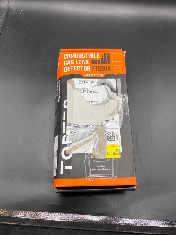 Photo 2 of Natural Gas Detector, TopTes PT520A Gas Leak Detector with 17-Inch Gooseneck, Locating The Source of Propane, Natural Gas, and Combustible Gas Leak for Home and RV (Includes Battery x3) - Orange
