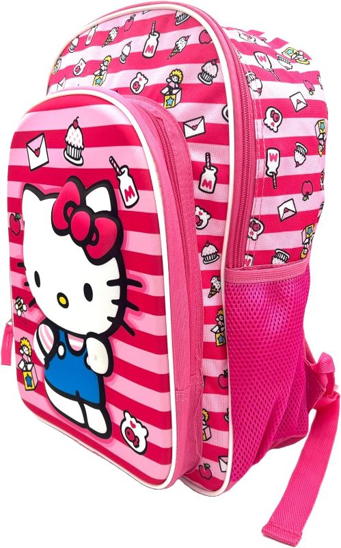 Photo 2 of Fast Forward Hello Kitty 16" Backpack with Molded Front Pocket and Printed Straps with 24Pk Crayons for Girls - Perfect for Any Occasion!
