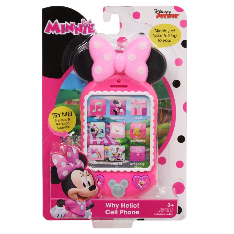 Photo 1 of Minnie Bow-Tique Why Hello Pretend Play Cell Phone Lights and Sounds Kids Toys for Ages 3 up Gifts and Presents
