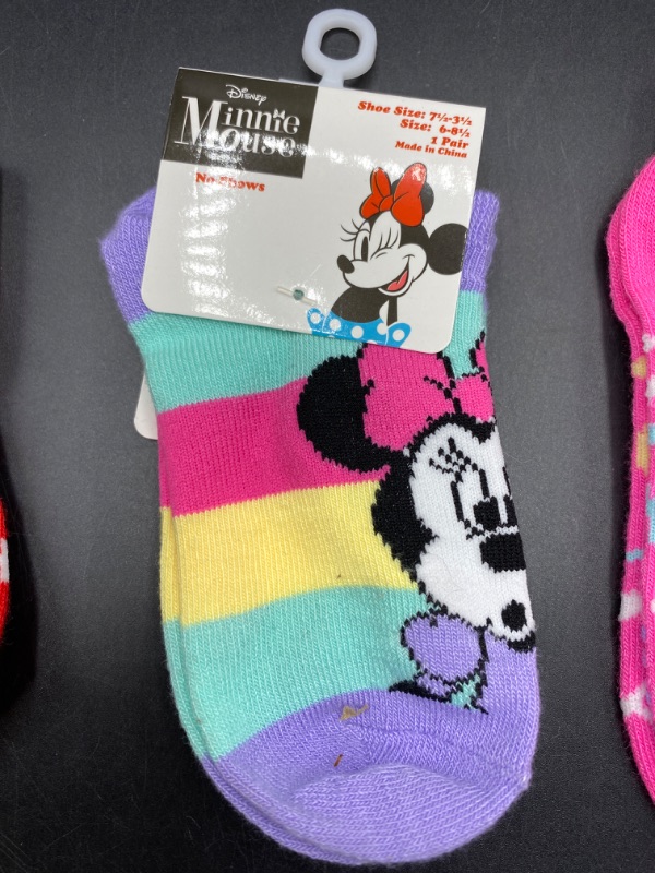 Photo 3 of Minnie Mouse Sock Bundle- size 4-8
