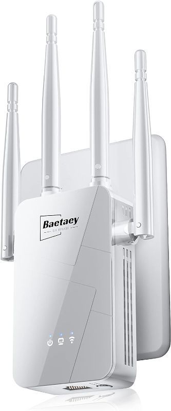 Photo 1 of 2024 WiFi Extender Signal Booster - up to 10000 sq.ft Coverage, Wireless Booster - Long Range Internet Repeater, WiFi Booster and Signal Amplifier w/Ethernet Port, 1-Tap Setup

