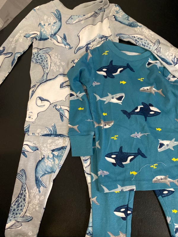 Photo 2 of Carter's Just One You® Toddler Boys' 4pc Sharks and Polar Bears Pajama Set - Blue 18M

