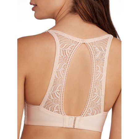 Photo 1 of 40D Paramour Women's Bras SBY - Sugar Baby Carolina Seamless Lace T-Back Plunge Bra - Plus
