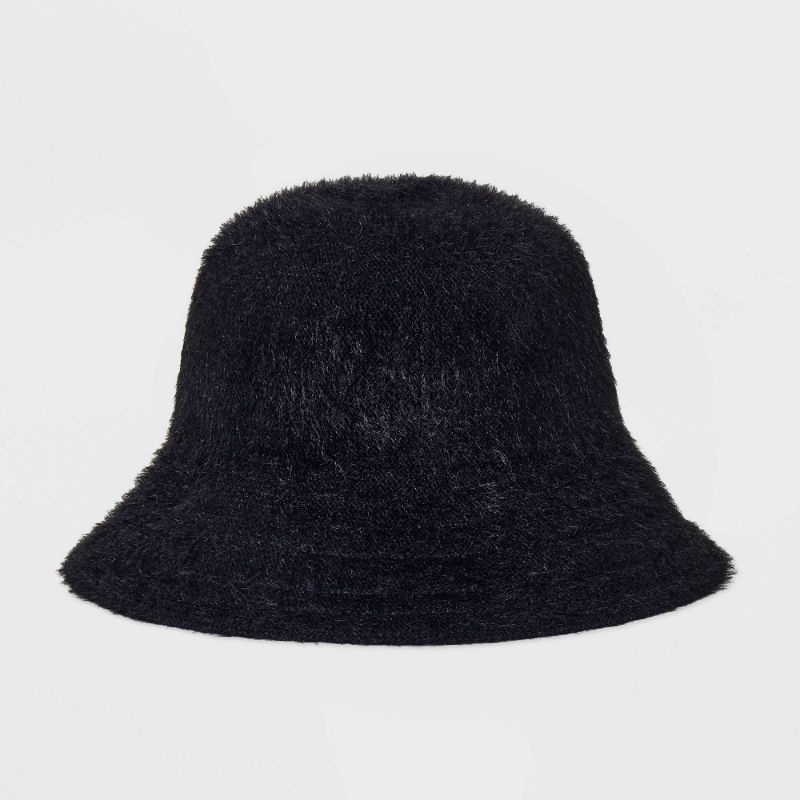 Photo 1 of Fuzzy Bucket Hat - a New Day™ Black

