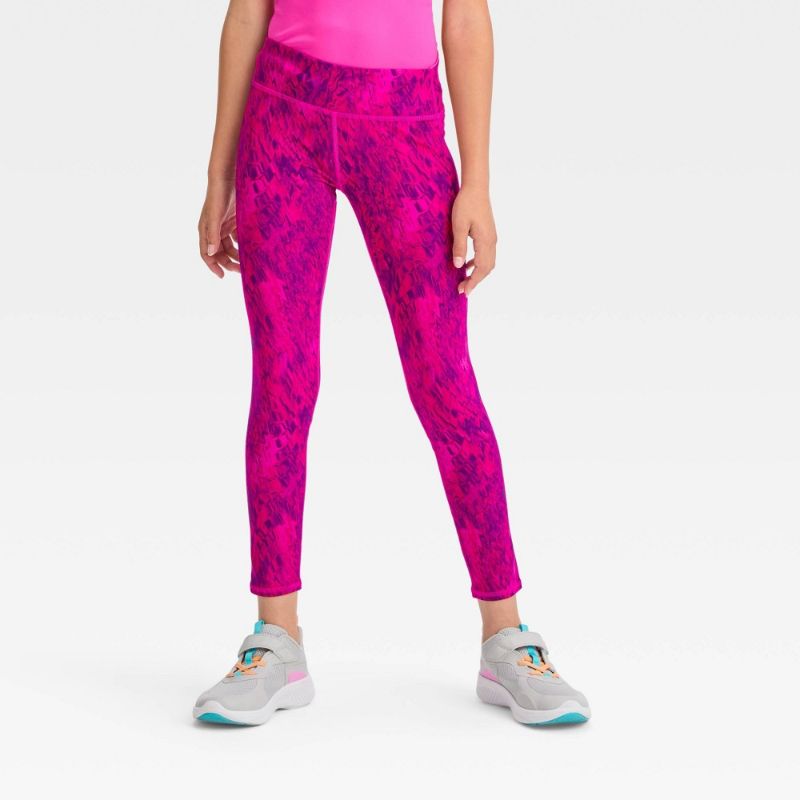 Photo 1 of Girls' Fashion Leggings - All in Motion™ Neon Pink XL
