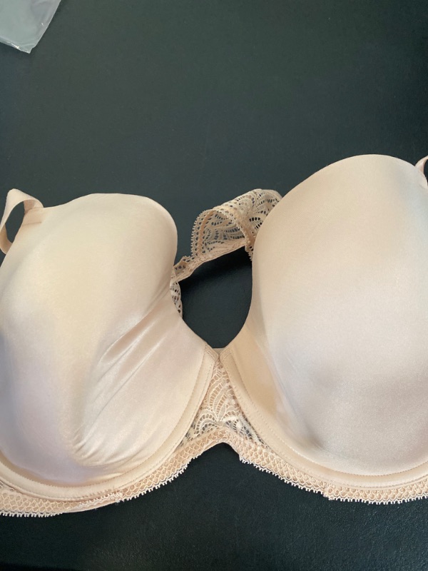 Photo 2 of 42DDD Paramour Women's Bras SBY - Sugar Baby Carolina Seamless Lace T-Back Plunge Bra 