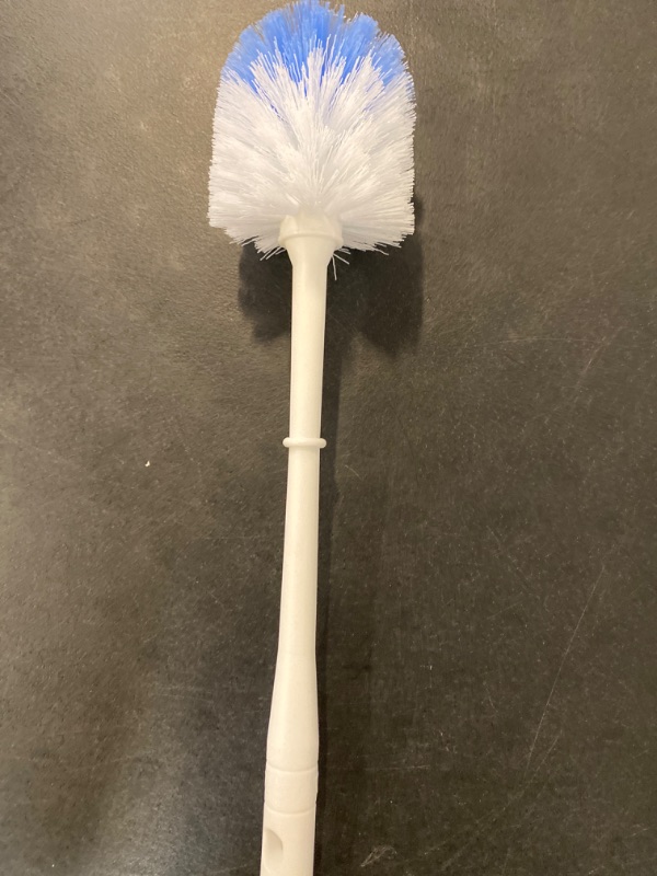 Photo 2 of Rocky Mountain Goods Heavy Duty Round Toilet Brush - Sturdy Handle for Thorough Cleaning - All Plastic Construction Won't Rust
