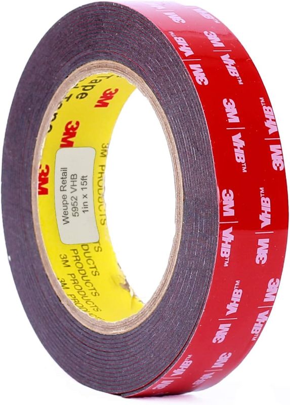 Photo 1 of 5952 VHB Tape: 2.5cm . x 15 ft. (Black)
