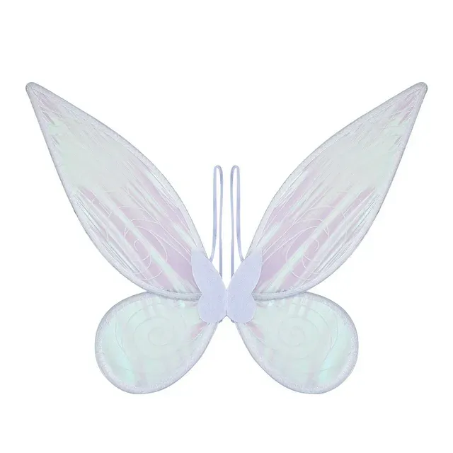 Photo 1 of Fairy Wings Halloween Costume Angel Wing for Women Girl LED Sparkly Butterfly Wings with Elf Ear Cosplay Props
