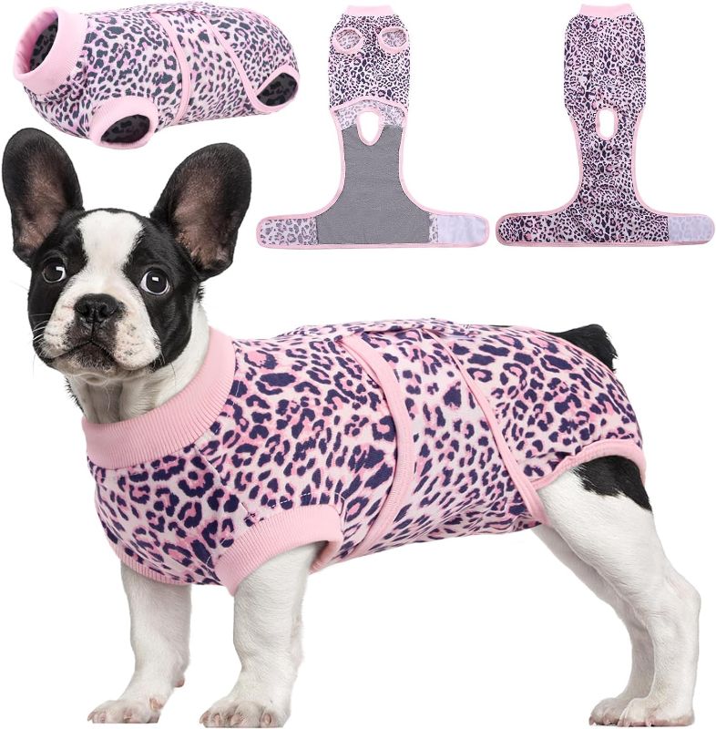 Photo 1 of Kuoser Dog Surgery Recovery Suit, Recovery Suit for Female Male Dogs, Dog Onesie After Surgery Spay Neuter, Anti-Licking Pet Surgical Recovery Snugly Suit, Bodysuit for Abdominal Wounds Skin Disease
