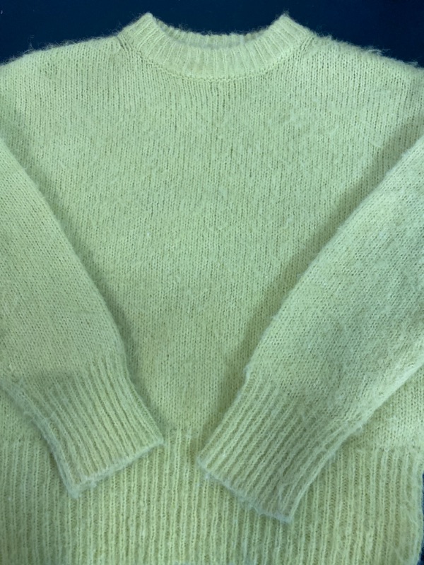 Photo 1 of Medium Neon Green Fuzzy sweater for Women- A New Day 