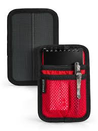 Photo 1 of Mini EDC Organizer Board, Backpack Accessories with Smooth Hook Back Panel, Utility Admin Bag Insert Panel Modular Organizer with Open Pocket & Mesh Pocket (Red)
