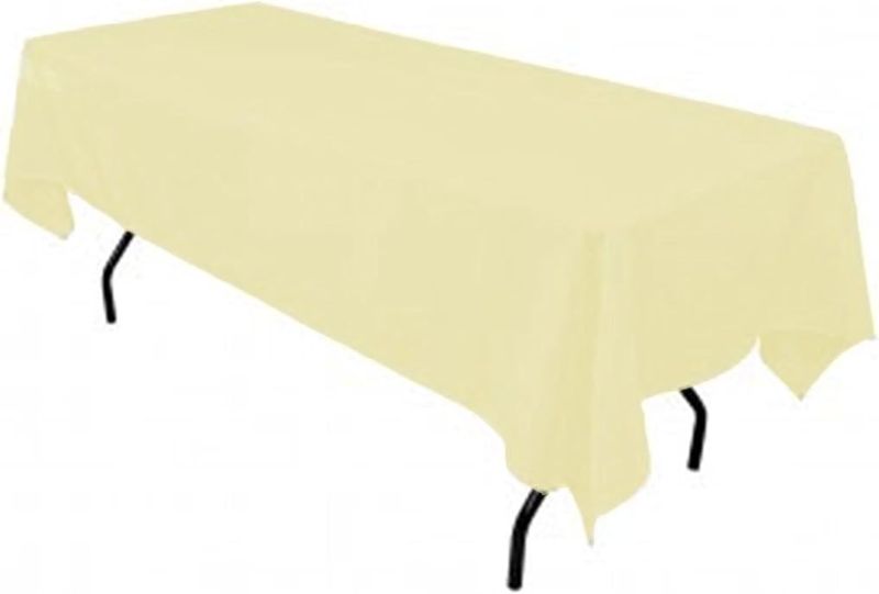 Photo 1 of by ADD&Ship Rectangular Polyester Tablecloth 60x102 (Light Yellow)
