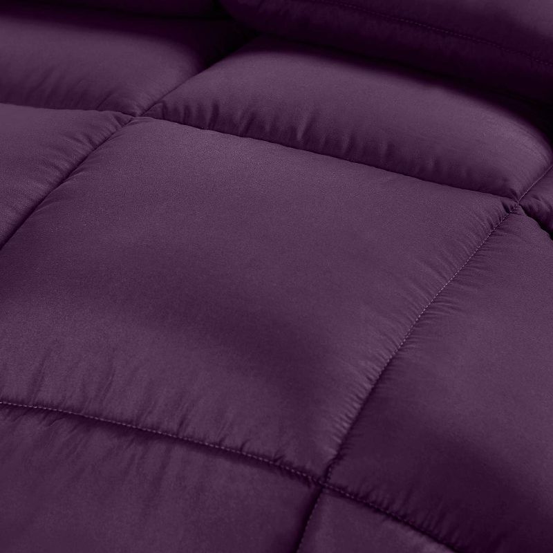 Photo 1 of Utopia Bedding Comforter Duvet Insert - Quilted Comforter with Corner Tabs - Box Stitched Down Alternative Comforter (Queen, Plum/Purple)
