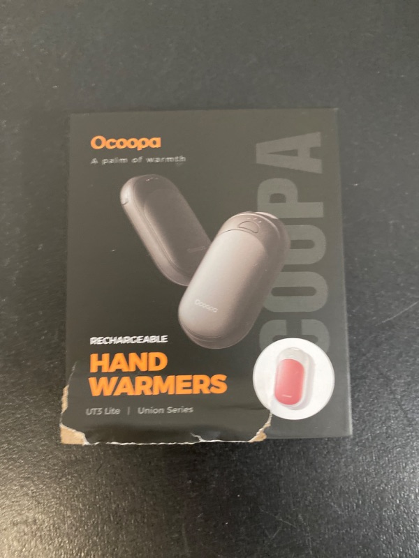 Photo 2 of OCOOPA 2in1 Magnetic Rechargeable Hand Warmers 2 Pack, Electric Hand Warmer, Pocket Battery Operated Heater, UL Certified, 3 Heat Settings, Tech Gifts for Men,Purse Must Haves, Essentials, UT3 Lite
