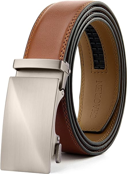 Photo 1 of CHAOREN Leather Ratchet Belt Men - Customizable Fit, Effortless Style (35mm)
