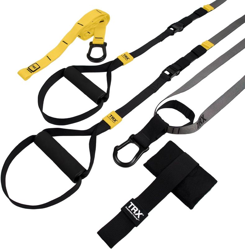 Photo 1 of TRX GO Suspension Trainer System, Full-Body Workout for All Levels & Goals, Lightweight & Portable, Fast, Fun & Effective Workouts, Home Gym Equipment or for Outdoor Workouts , Grey
