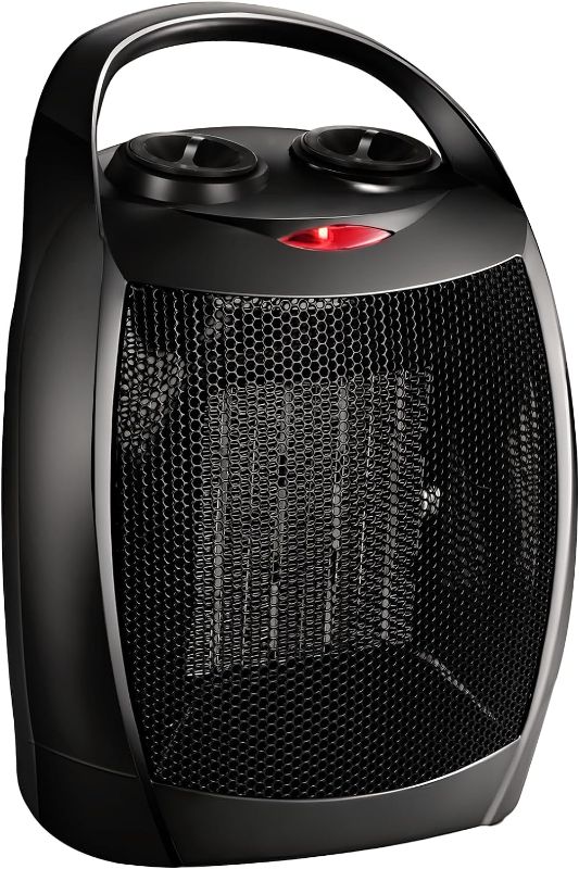 Photo 1 of Portable Electric Space Heater, 1500W/750W Space Heaters for Indoor Use with Heat and Nature Fan Modes, Quiet Ceramic Heater Fan with Tip Over and Overheat Protection for Office Room Desk Indoor Use
