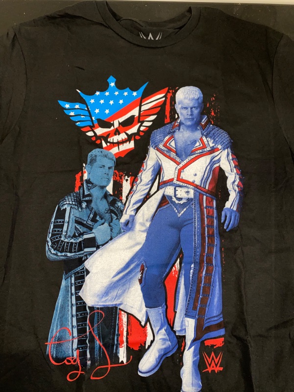 Photo 2 of L WWE Cody Rhodes American Nightmare Americana Boys Youth T-Shirt
