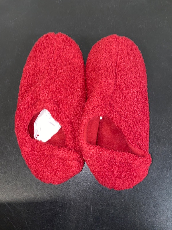 Photo 1 of Size 7-8 Slippers- Red