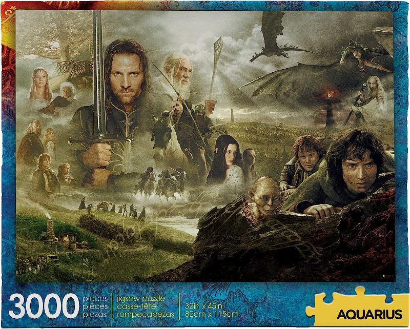 Photo 1 of Aquarius Lord of The Rings (3000 Piece Jigsaw Puzzle) - Officially Licensed Lord of The Rings Merchandise & Collectibles - Glare Free - Precision Fit - 32 x 45 Inches
