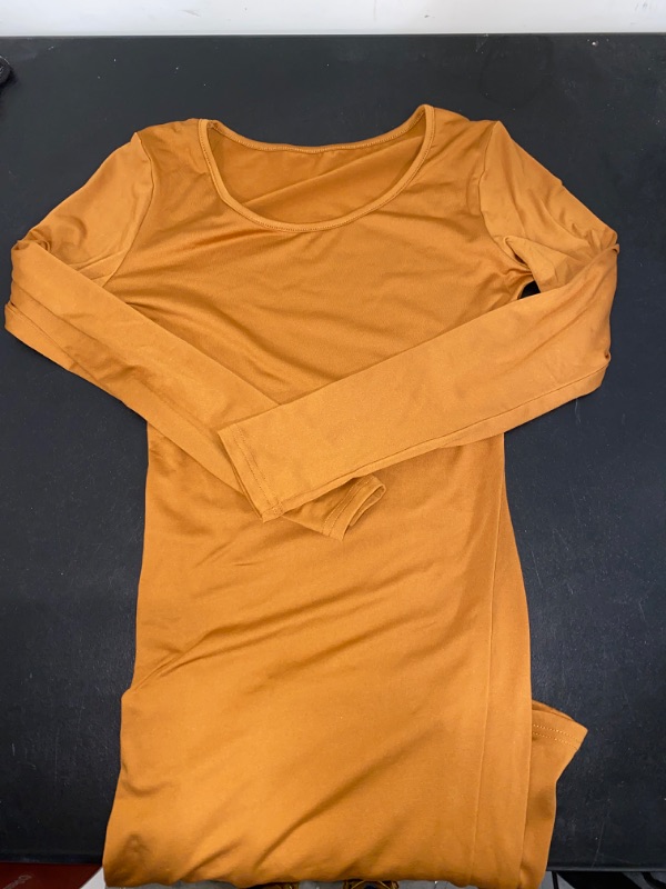 Photo 1 of Size XS/S Women's Long sleeve Brown Dress 
