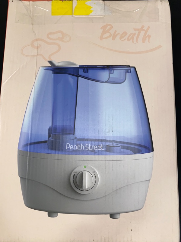 Photo 2 of HemingWeigh Ultrasonic Humidifier with 28 Decibels, Safety Protection, Adjustable Mist, Easy to Clean Material, Tank with 2.2 Liter Capacity
