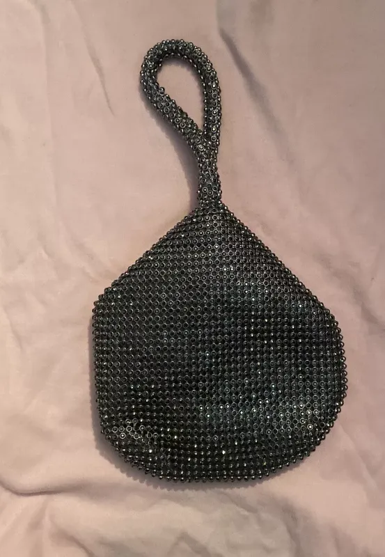 Photo 1 of Black Beaded HandBag 