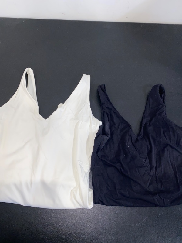 Photo 2 of  S 2 Piece White & Black Woman's BodySuits 