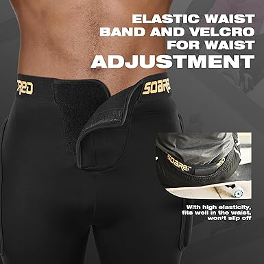 Photo 3 of Medium Soared 3D Protection Hip Butt XPE Padded Shorts for ski, ice Skating, Snowboarding, Skateboard for Men Women Black