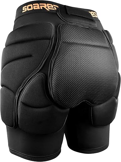 Photo 1 of Medium Soared 3D Protection Hip Butt XPE Padded Shorts for ski, ice Skating, Snowboarding, Skateboard for Men Women Black