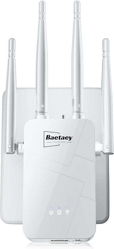 Photo 1 of 2023 WiFi Extender, Extenders Signal Booster for Home - Up to 10000 sq. ft Coverage & 45 Devices, Wireless Internet Repeater, Easy Setup, for xfinity, Spectrum, Fire Stick, verizon, 89-white
