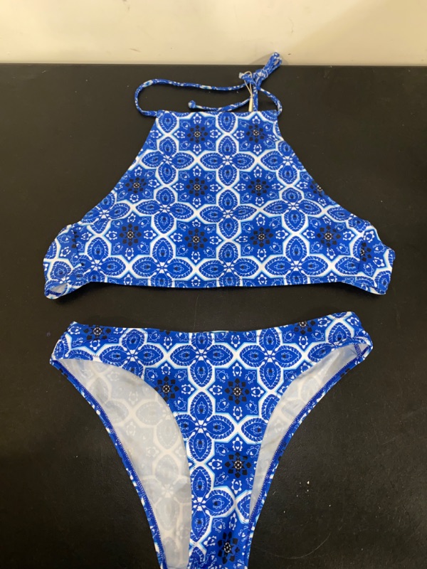 Photo 1 of L Women's Swimsuit Blue&White  