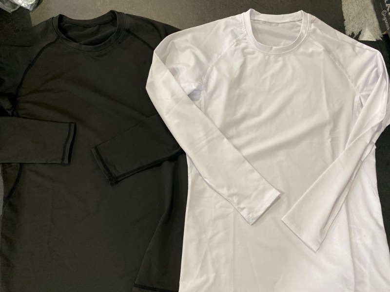 Photo 1 of M DryFit White&Black Long Sleeve T-Shirts 2 Pack 