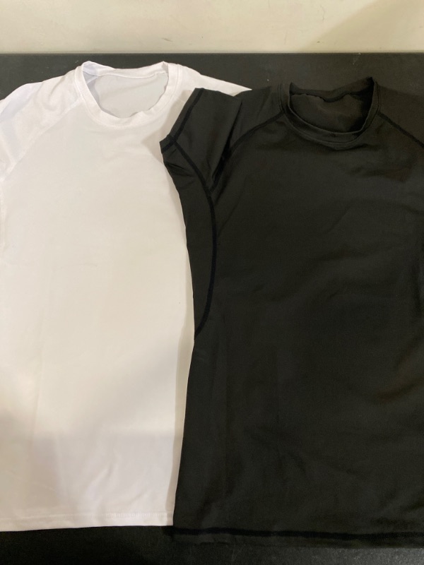Photo 1 of S-M DryFit Short Sleeve Black & White Shirts 2 pack 